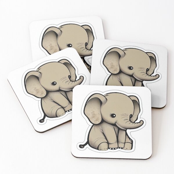 Item preview, Cute Baby Elephant designed and sold by Revjock.