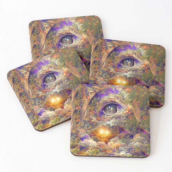 Item preview, All Seeing Eye Surreal Abstract Purple designed and sold by mghtymvrk2040.
