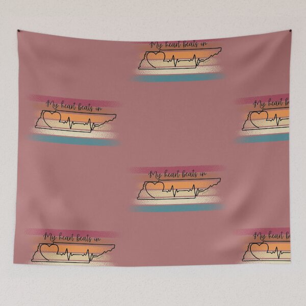 Item preview, My heart beats in Tennessee designed and sold by HooYooTeeTees.