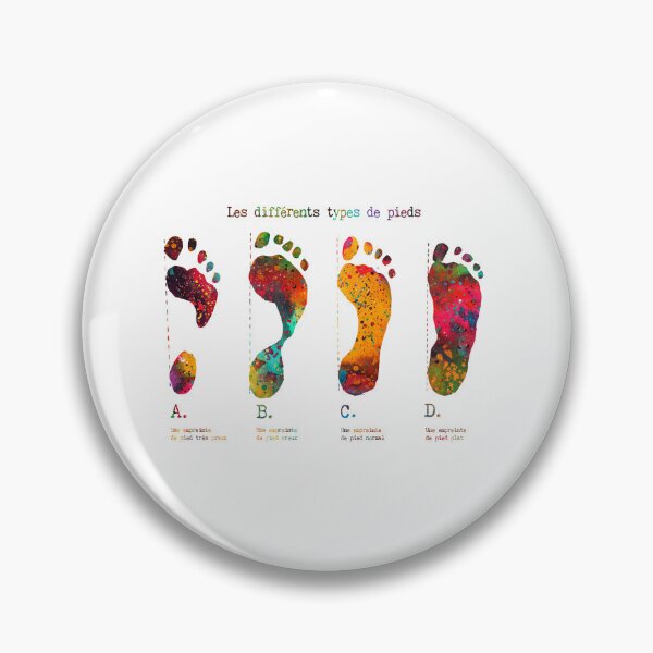 Item preview, Types of Footprints with French Text designed and sold by Liededrom..