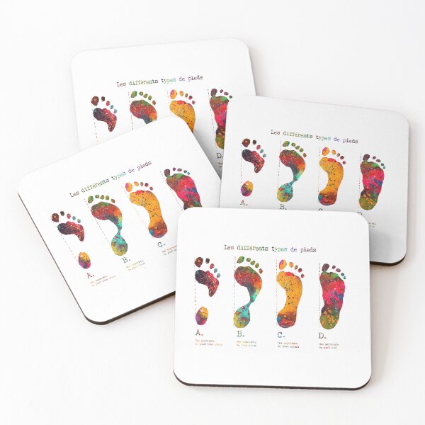 Item preview, Types of Footprints with French Text designed and sold by Liededrom..