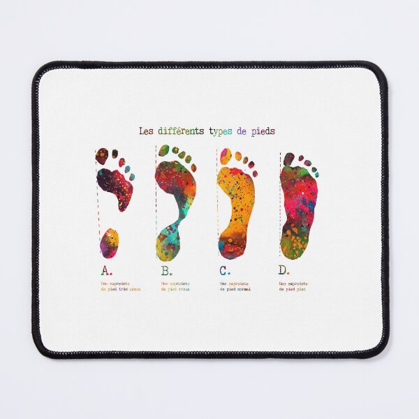Item preview, Types of Footprints with French Text designed and sold by Liededrom..