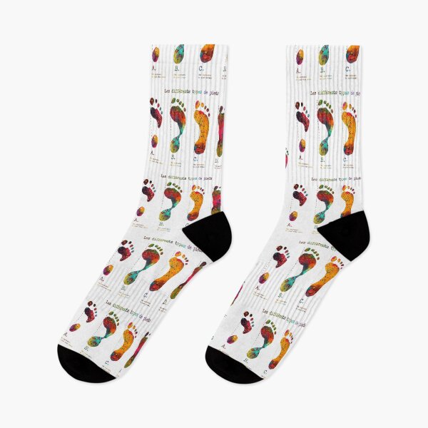 Item preview, Types of Footprints with French Text designed and sold by Liededrom..