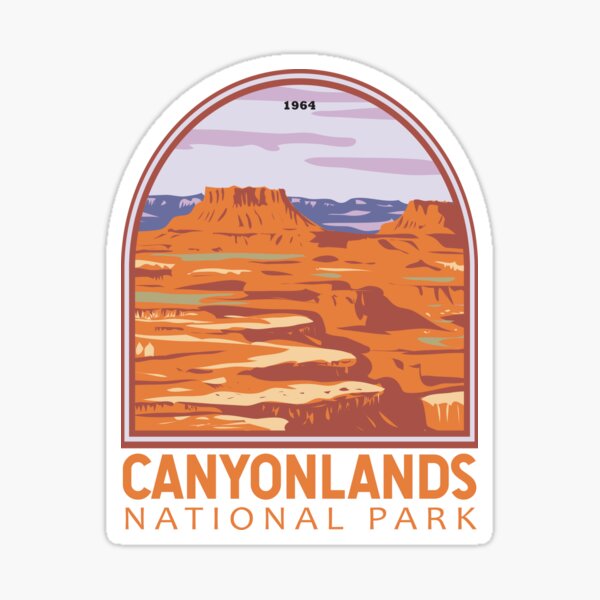 Item preview, Canyonlands National Park Island In the Sky Emblem designed and sold by KrisSidDesigns.