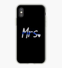 Mrs. Police Wife Thin Blue Line iPhone Case