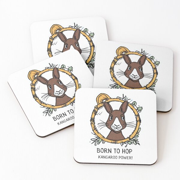 Item preview, Born to hop: kangaroo power! - Kangaroo lover designed and sold by WBP Mart.