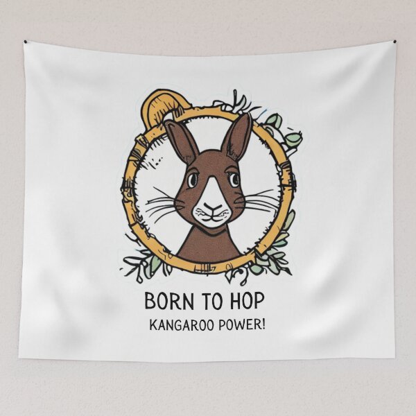 Item preview, Born to hop: kangaroo power! - Kangaroo lover designed and sold by WBP Mart.