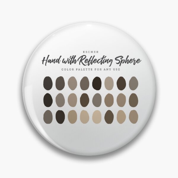 Item preview, Maurits Cornelis Escher's Hand with Reflecting Sphere, Color Palette designed and sold by BasedOnEarth.