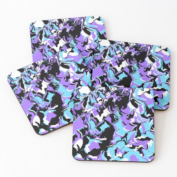 Item preview, Purple white black blue Abstraction  designed and sold by awsomepatterns.