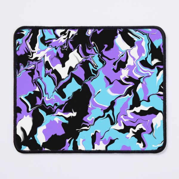 Item preview, Purple white black blue Abstraction designed and sold by awsomepatterns.