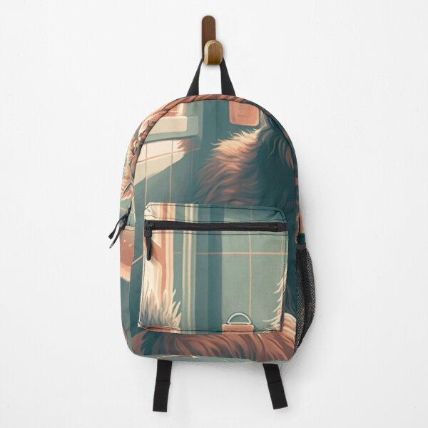 Item preview, Maine Coon cat in bathroom - retro. designed and sold by adredn86.