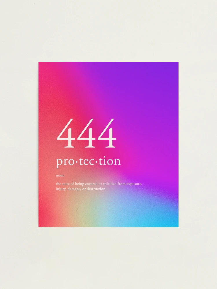 444 'Intuition' Angel Number  Art Print for Sale by BohomadicStudio