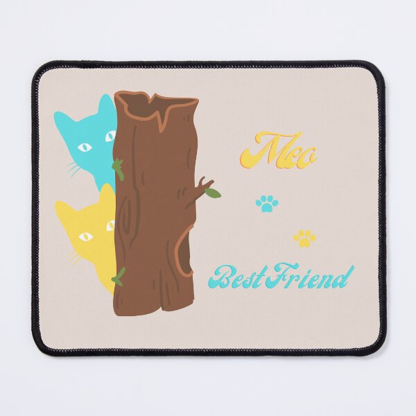 Item preview, Meo Lovely Cats-Yellow and Cyan Hidding Cats designed and sold by Artware-Designs.