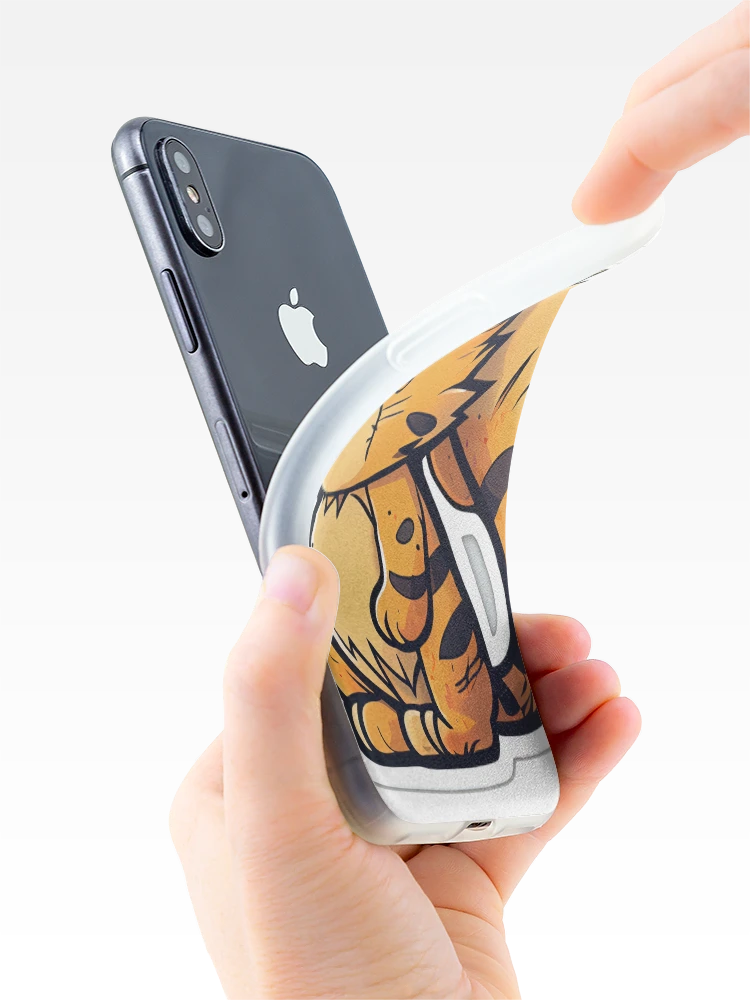 Thumbnail 4 of 5, iPhone Case, Cute Tiger designed and sold by PythonBase.