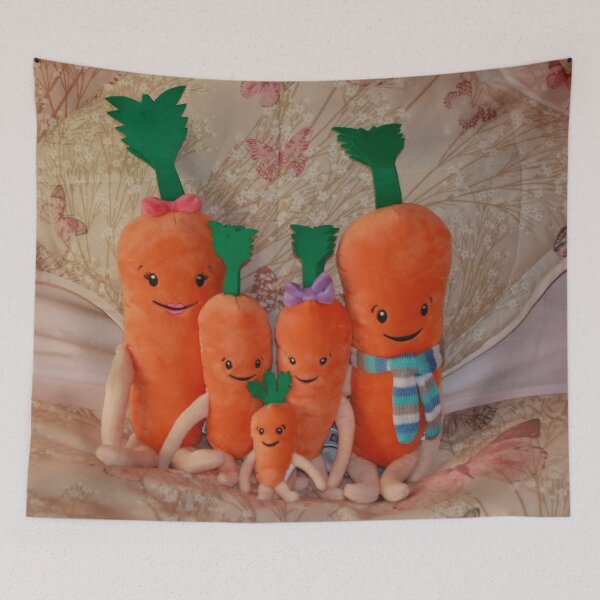 Item preview, Carrot Family ( Kevin, Katie, Chardonnay, Jasper & Baby Carrot ),  designed and sold by AnnDixon.