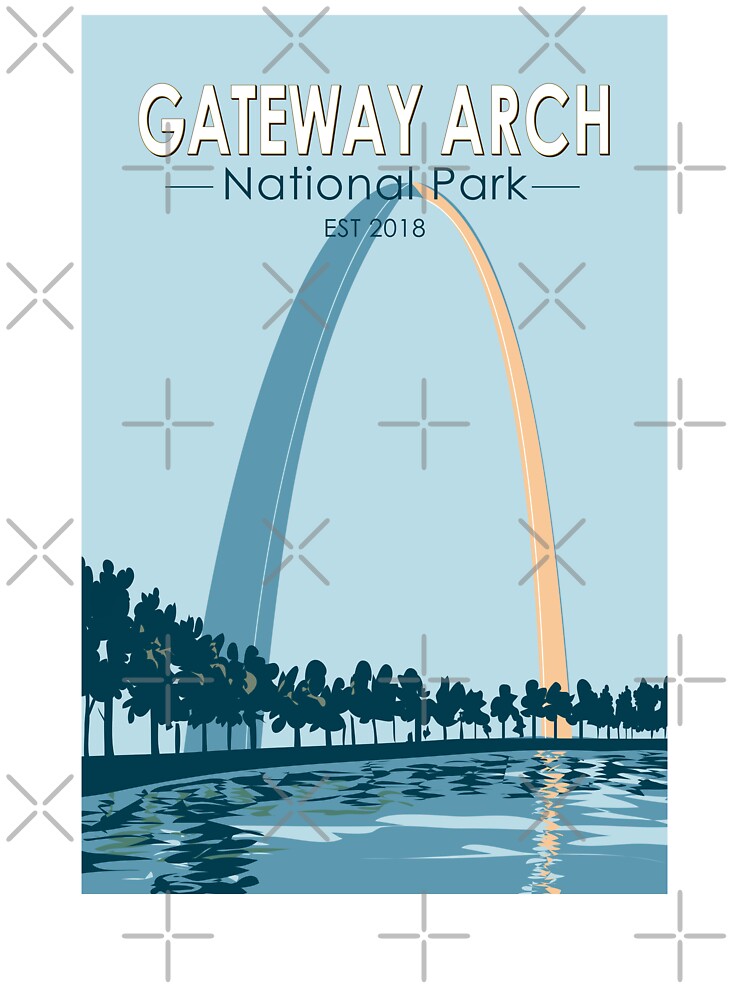 Gateway Arch National Park Vintage