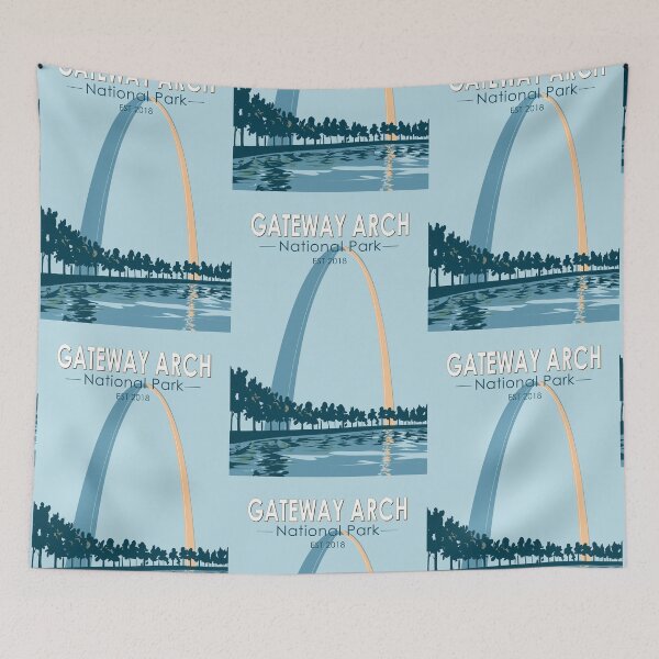 Item preview, Gateway Arch National Park Vintage designed and sold by KrisSidDesigns.