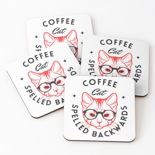 Item preview, coffee spelled backwards cat designed and sold by YOUDKAIR.