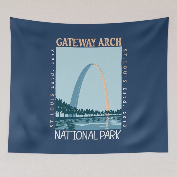 Item preview, Gateway Arch National Park Distressed designed and sold by KrisSidDesigns.