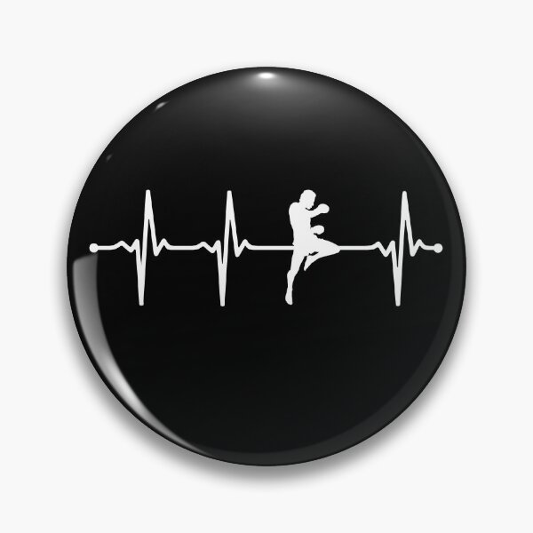 Item preview, Kickboxer Fighter ECG Kickboxing Heartbeat Wv designed and sold by KleverOlivier.