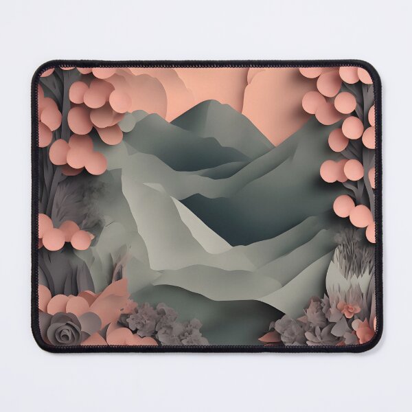 Item preview, Storm Garden Pink in Paper art style designed and sold by FormFinder.