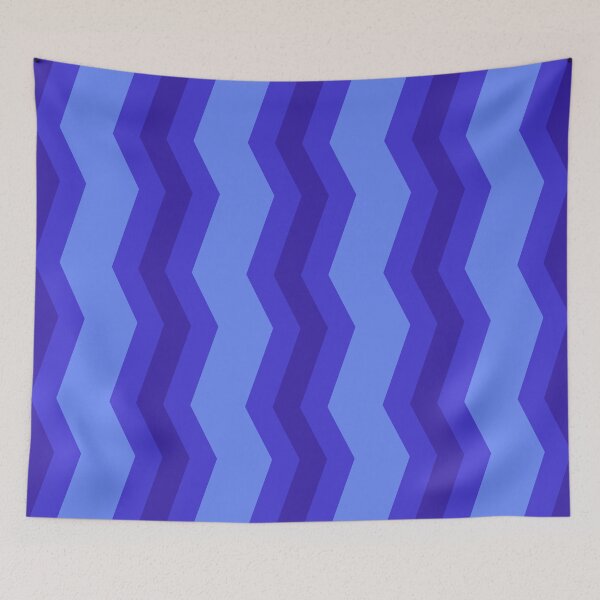 Item preview, Blue zig-zag pattern designed and sold by BelaMuca.