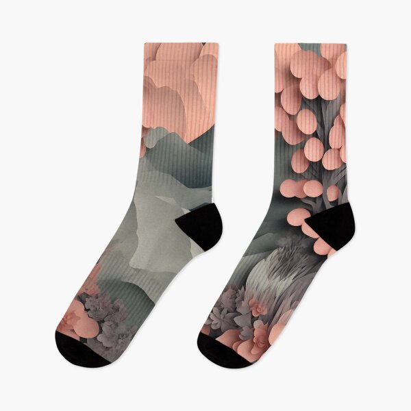 Item preview, Storm Garden Pink in Paper art style designed and sold by FormFinder.