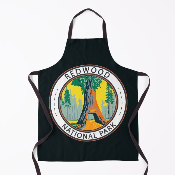 Item preview, Redwood National Park Chandelier Tree Badge designed and sold by KrisSidDesigns.