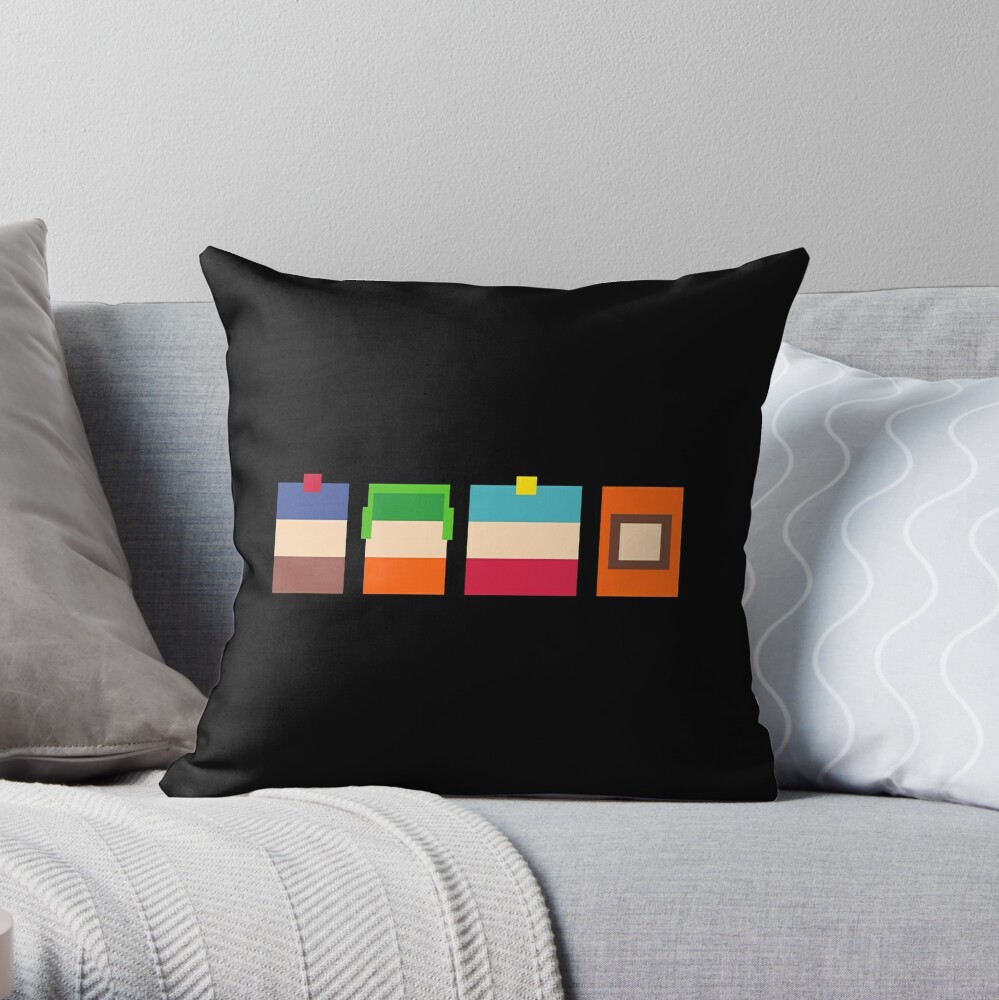 Fashion South Park Boys Pixel Art Throw Pillow by Crampsy Design TP-V5X706CE