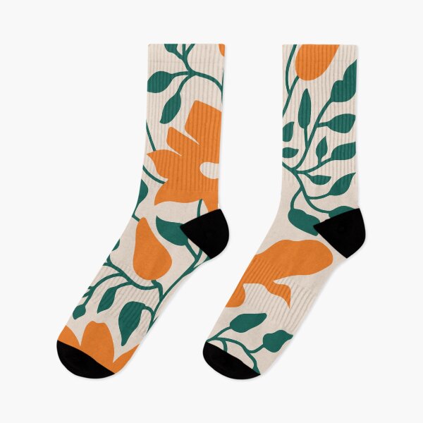Item preview, Tangerine & Pine: Matisse Flowers & Leaves  designed and sold by karanwashere.