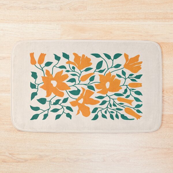 Item preview, Tangerine & Pine: Matisse Flowers & Leaves  designed and sold by karanwashere.