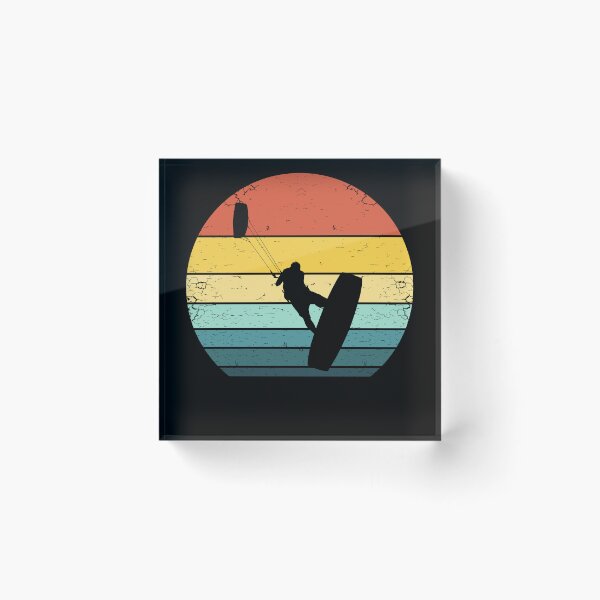 Item preview, Retro Kitesurfing Sunset designed and sold by KleverOlivier.