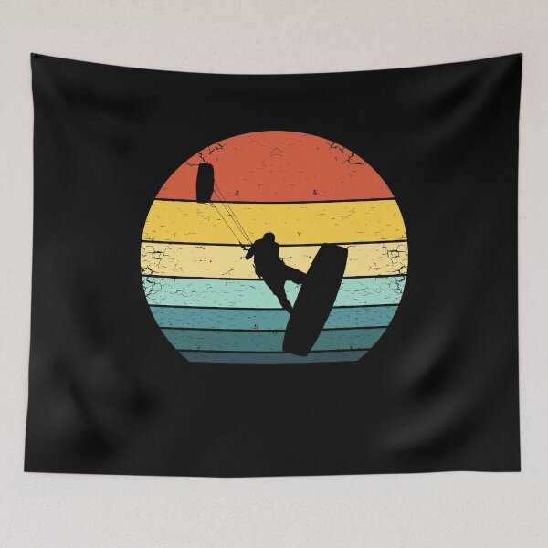 Item preview, Retro Kitesurfing Sunset designed and sold by KleverOlivier.