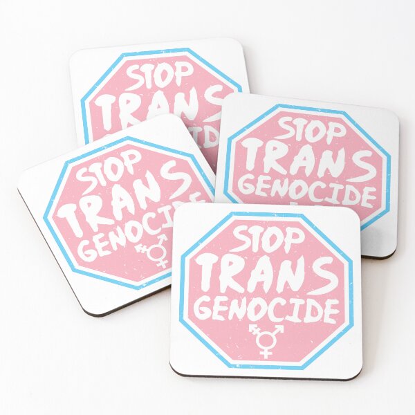 Item preview, Trans Rights - STOP TRANS GENOCIDE - Pink designed and sold by LaLunaWinters.