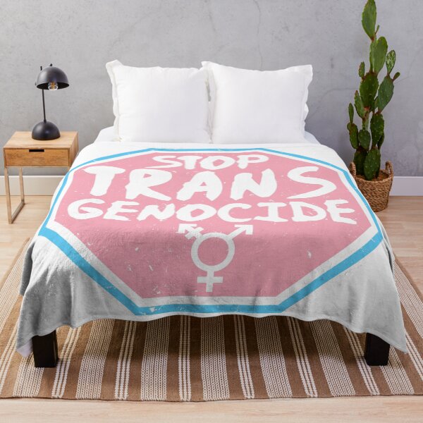 Item preview, Trans Rights - STOP TRANS GENOCIDE - Pink designed and sold by LaLunaWinters.