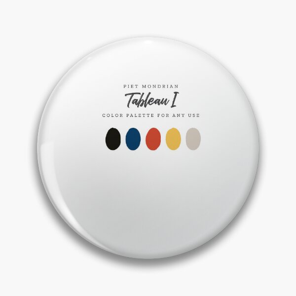 Item preview, Piet Mondrian's Tableau I, Color Palette designed and sold by BasedOnEarth.