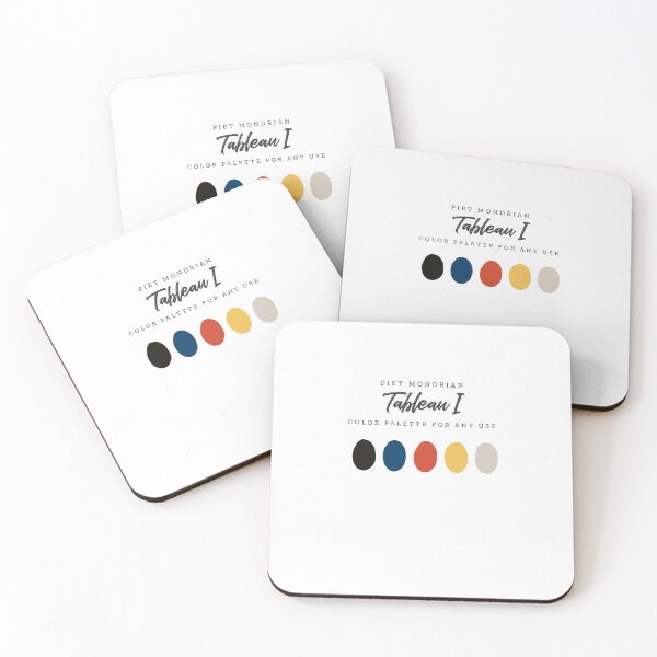 Item preview, Piet Mondrian's Tableau I, Color Palette designed and sold by BasedOnEarth.