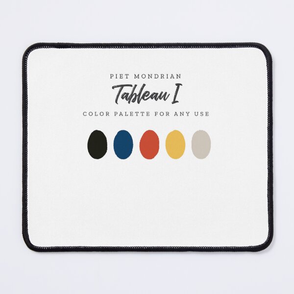 Item preview, Piet Mondrian's Tableau I, Color Palette designed and sold by BasedOnEarth.