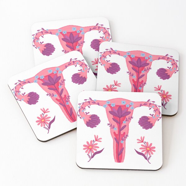 Item preview, Uterus flowers designed and sold by tattooclumsey.