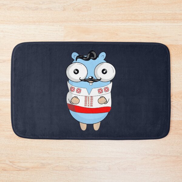Item preview, The Go Gopher in Traditional Ukrainian Clothing: Red-Belt Edition (Navy) designed and sold by hellkni9ht.