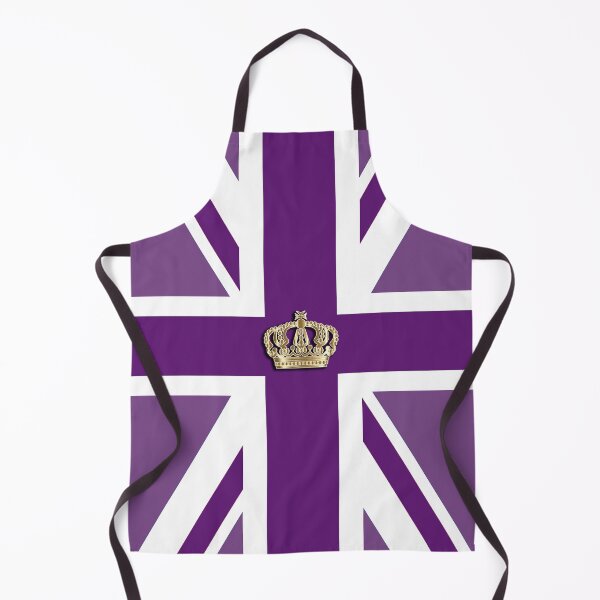 Item preview, British Flag, Union Jack, in purple with Crown to Celebrate the Coronation of King Charles III designed and sold by LindaCooke.