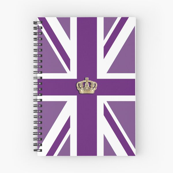Item preview, British Flag, Union Jack, in purple with Crown to Celebrate the Coronation of King Charles III designed and sold by LindaCooke.