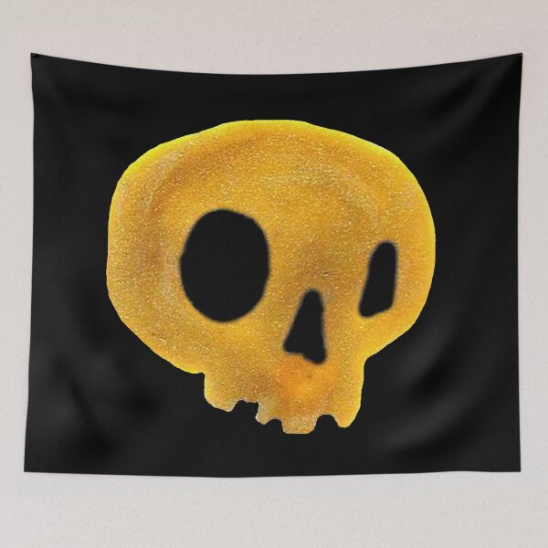 Item preview, skull (kuzma) (gold) designed and sold by RobotPizzaGuy.