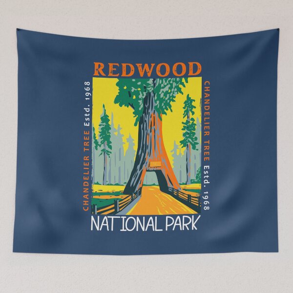 Item preview, Redwood National Park Chandelier Tree Distressed designed and sold by KrisSidDesigns.