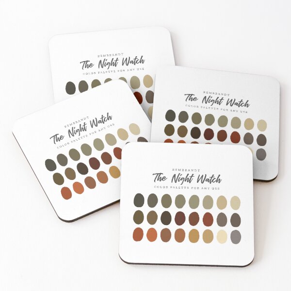 Item preview, Rembrandt's The Night Watch, Color Palette designed and sold by BasedOnEarth.