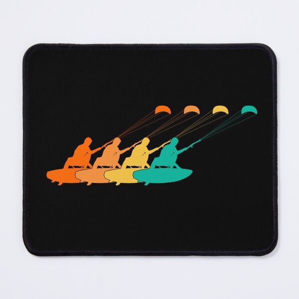 Item preview, Retro Kitesurfing Colored Silhouettes designed and sold by KleverOlivier.