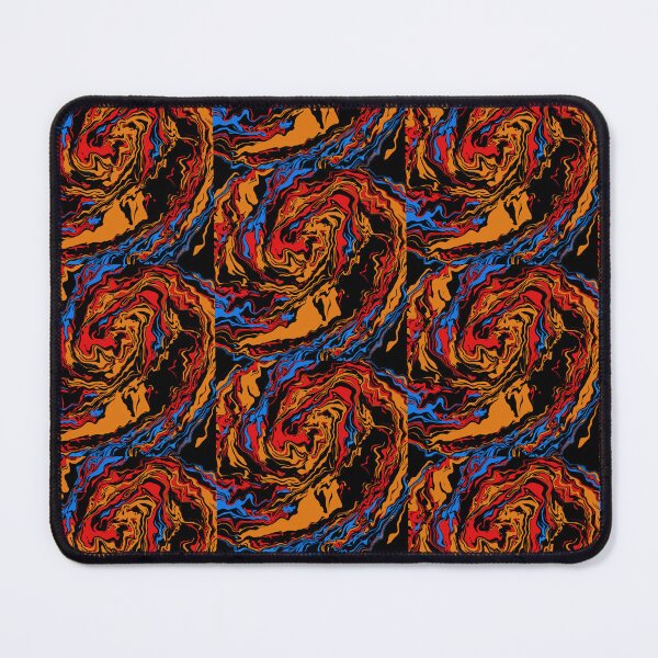 Artikelvorschau, Black blue red orange Abstraction  entworfen und verkauft von awsomepatterns.