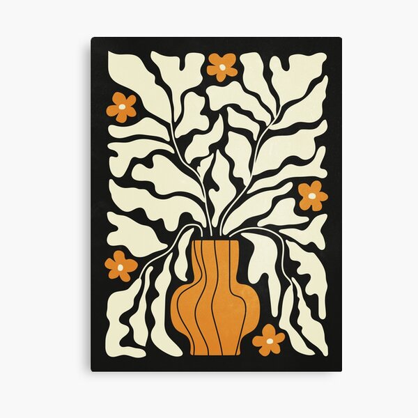 Golden Vase 02 | Summer Bloom: Matisse Night Edition Canvas Print