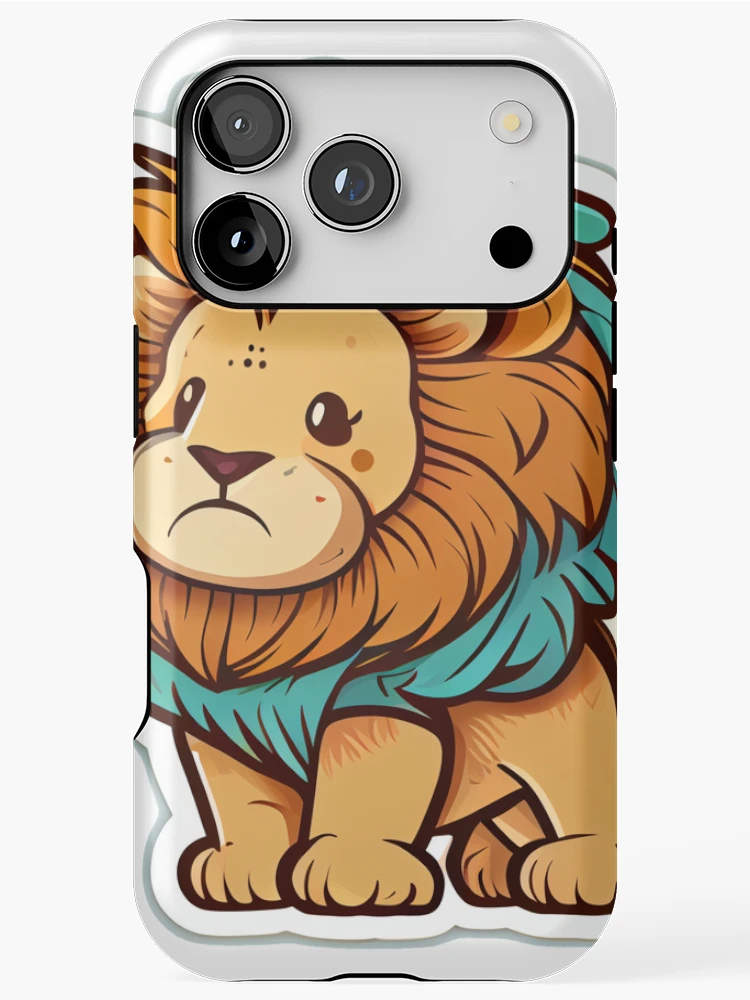 Thumbnail 1 of 4, iPhone Case, Cute Lion designed and sold by PythonBase.