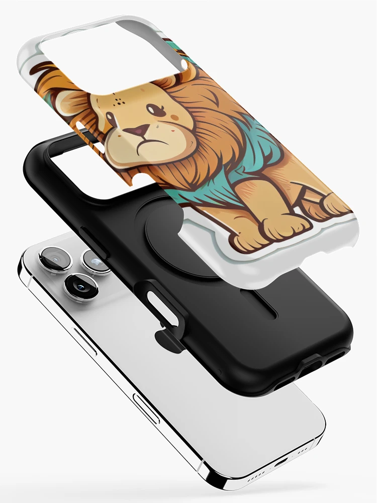 Thumbnail 2 of 4, iPhone Case, Cute Lion designed and sold by PythonBase.